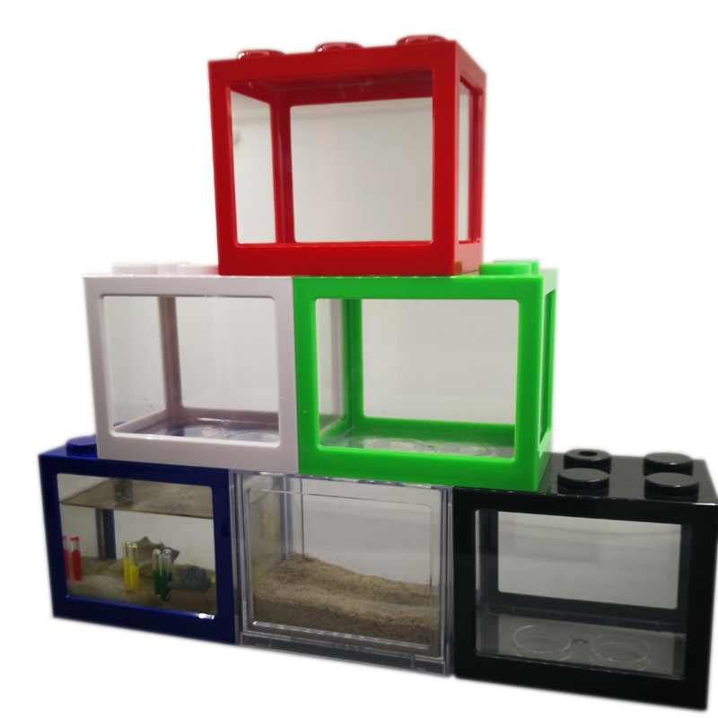 Aquarium Fish Betta - 7 Color Mini Aquarium Betta Fishbowl