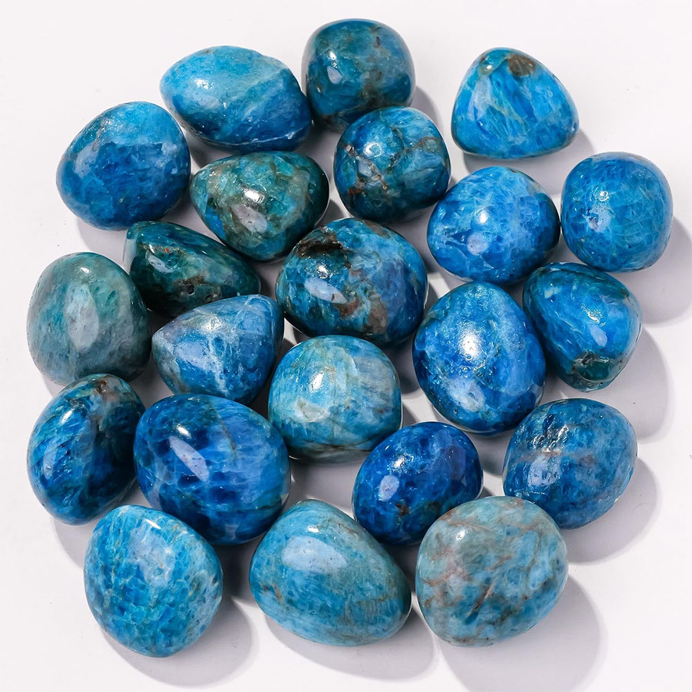 Fish Tank Gravel - Natural Blue Apatite Quartz Crystals And