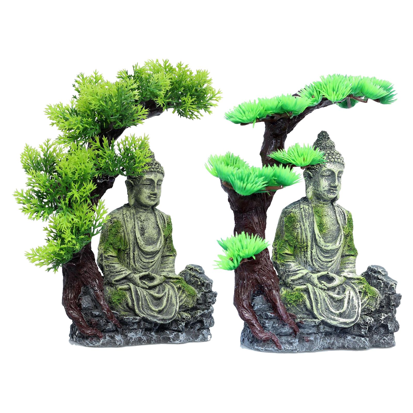 Aquarium Decor - Buddha Statue Aquarium Decorations Resin Fish