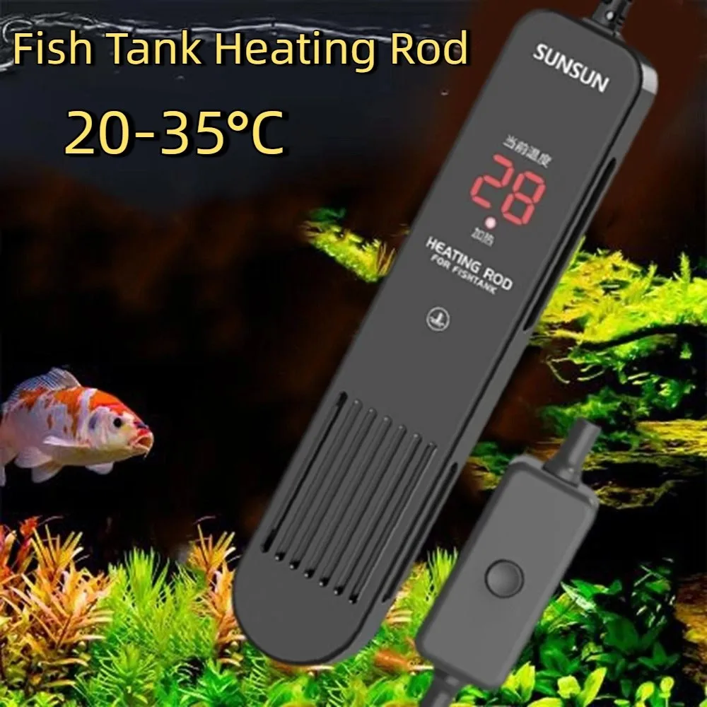Fish Tank Heater - LCD Display 20-35°C Digital Fish Tank