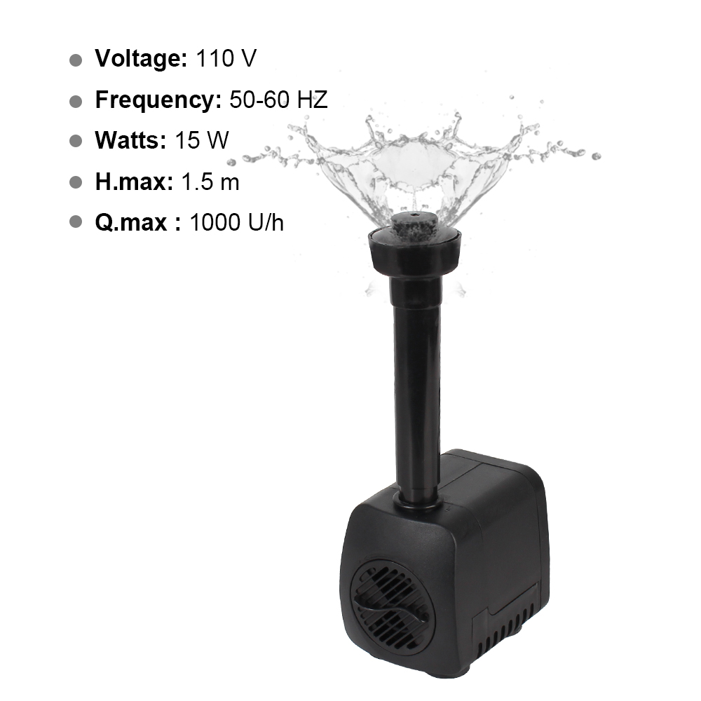Garden Aquarium Fountain EU Pl - Aquarium Light ulasan dan harga