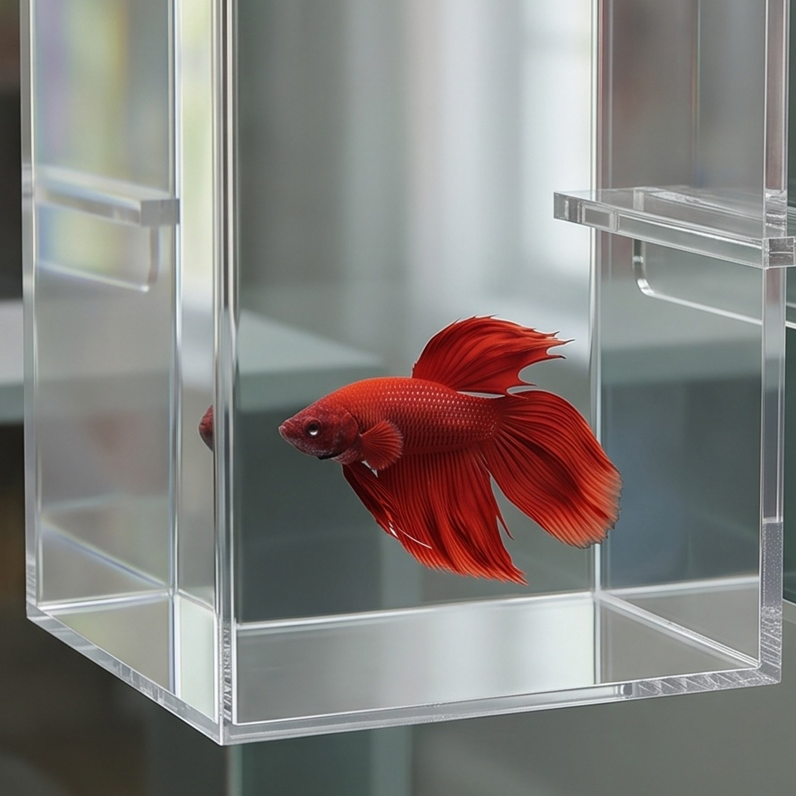 Clear Acrylic Negative Pressur - Betta Fish Tank ulasan dan harga