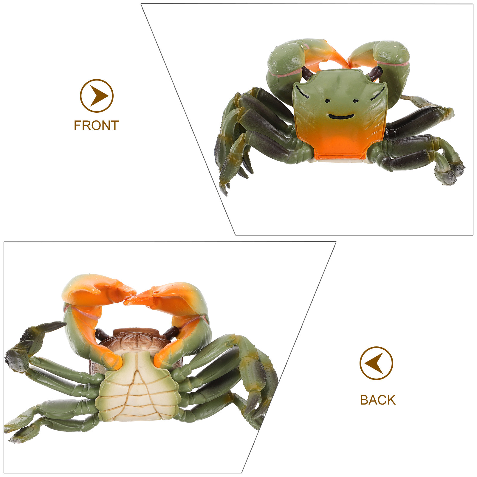 Realistic Plastic Crab Decorat - Aquarium Decor ulasan dan harga