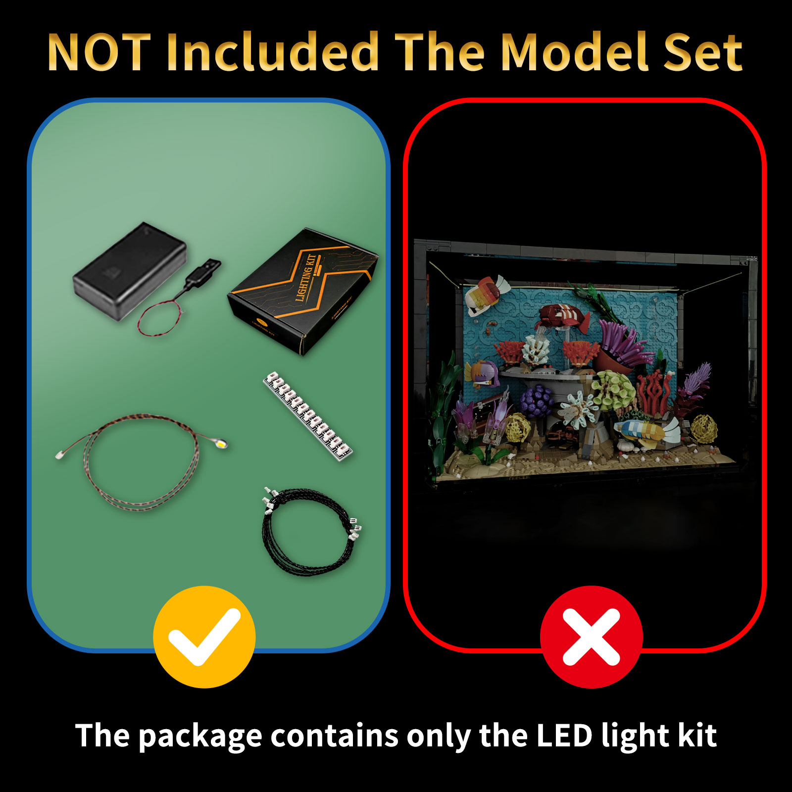 LYBMTWF LED Lighting Kit Compa - Aquarium Light ulasan dan harga