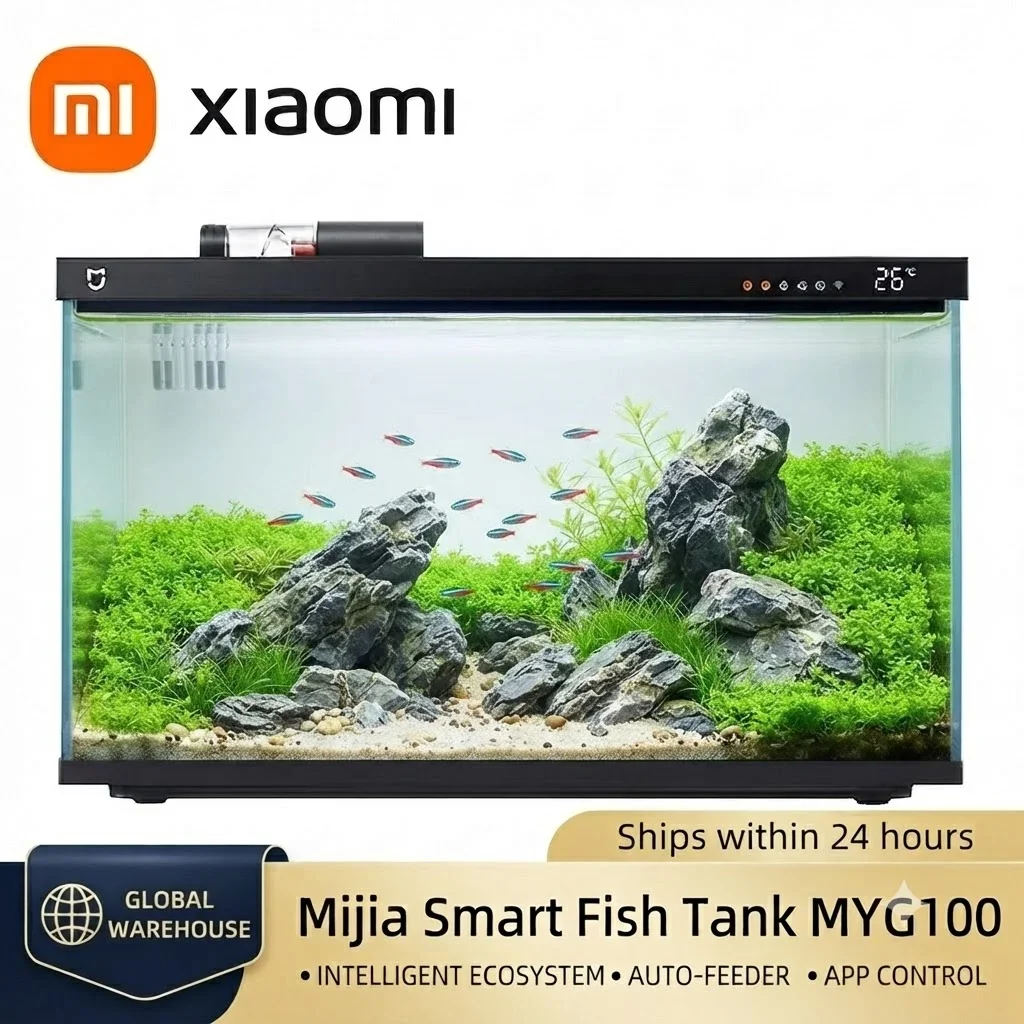 Xiaomi Mijia Smart Fish Tank M - Aquarium Light ulasan dan harga