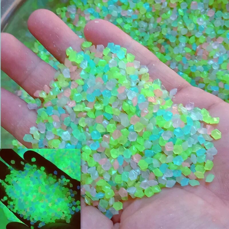 1000pcs 3-5mm Luminous Sand Gl - Fish Tank Gravel ulasan dan harga