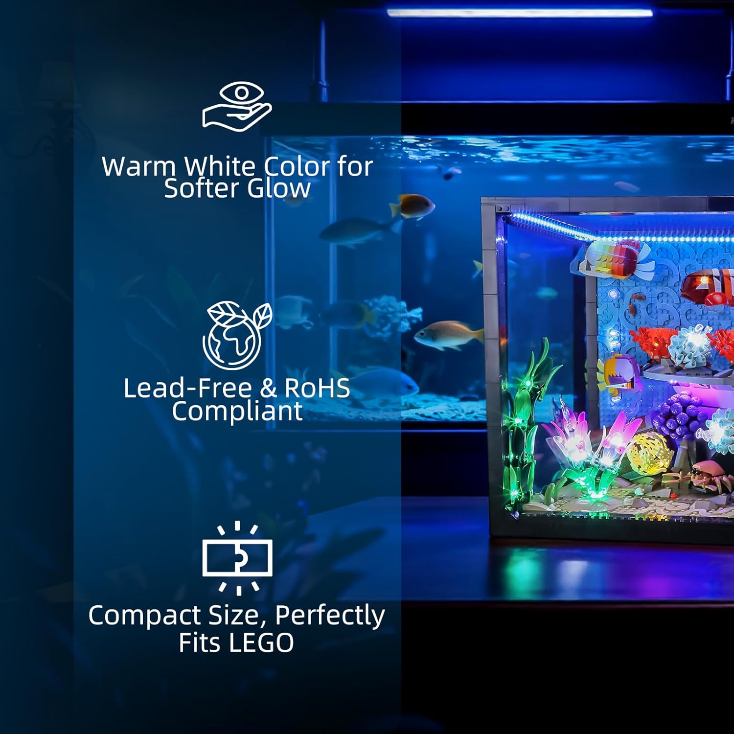 Hprosper LED Light for lego 10 - Aquarium Light ulasan dan harga