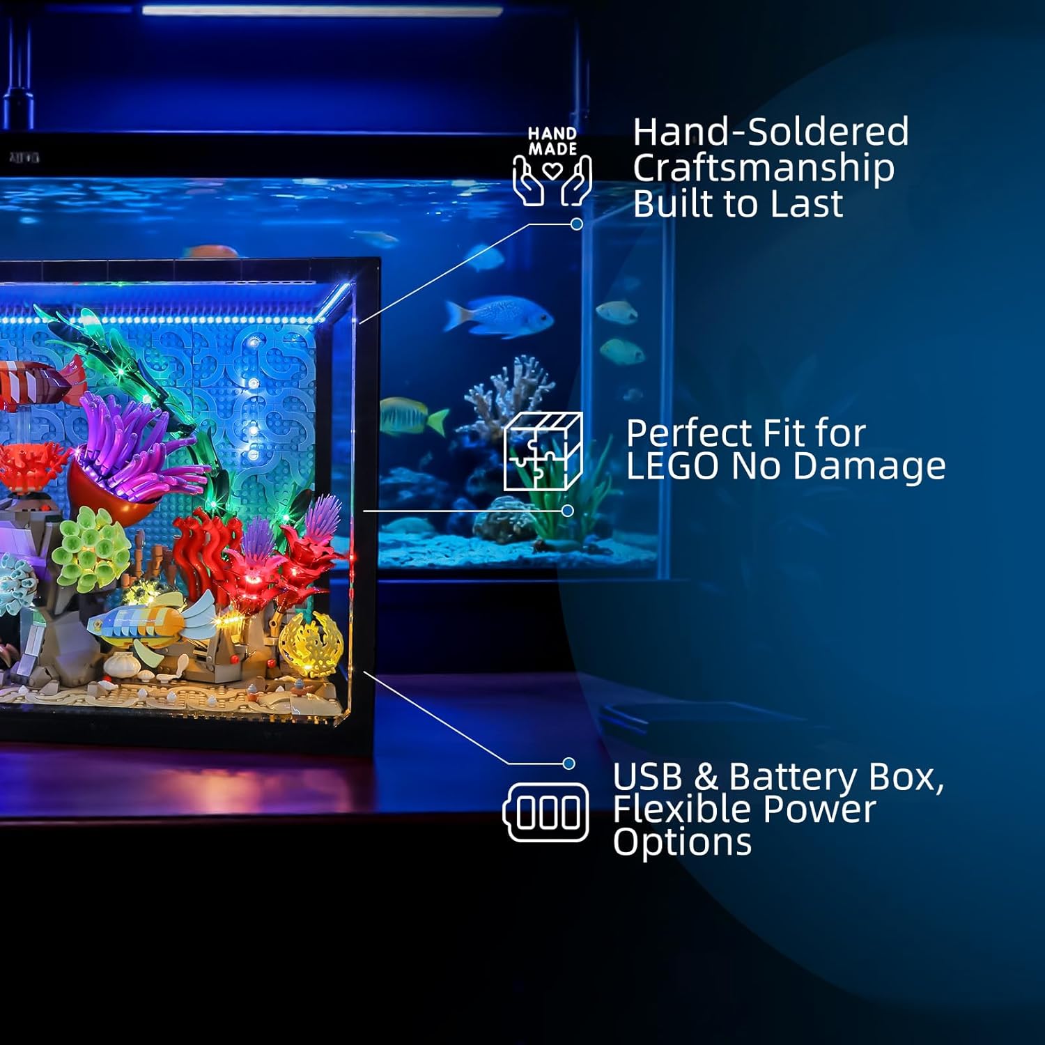 Hprosper LED Light for lego 10 - Aquarium Light ulasan dan harga