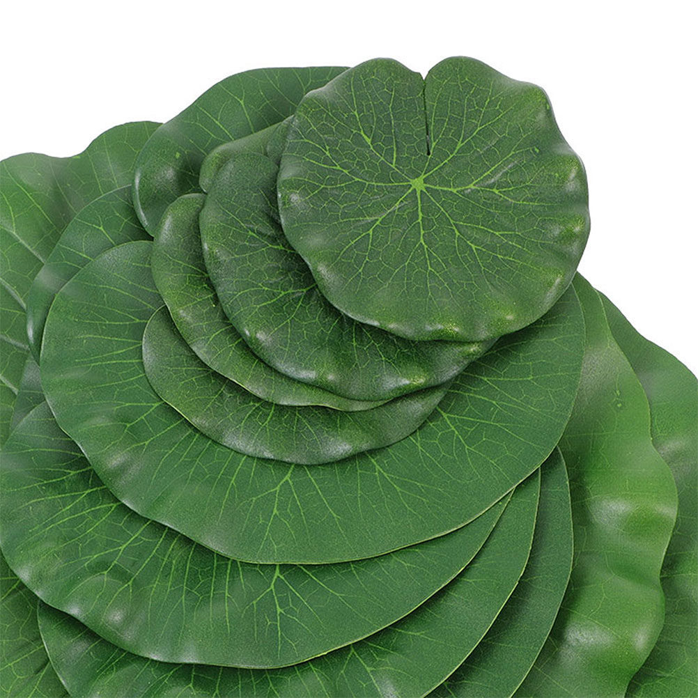 Artificial Lily Pads 15Pcs Rea - Aquarium Fish Tank ulasan dan harga