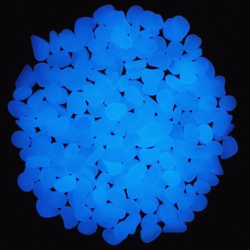 Fish Tank Rocks Glow Blue Pebb - Fish Tank Gravel ulasan dan harga