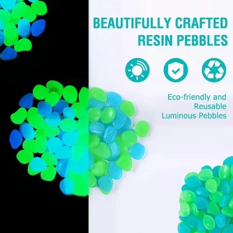 100-1000 Pcs Luminous Rock, St - Fish Tank Gravel ulasan dan harga