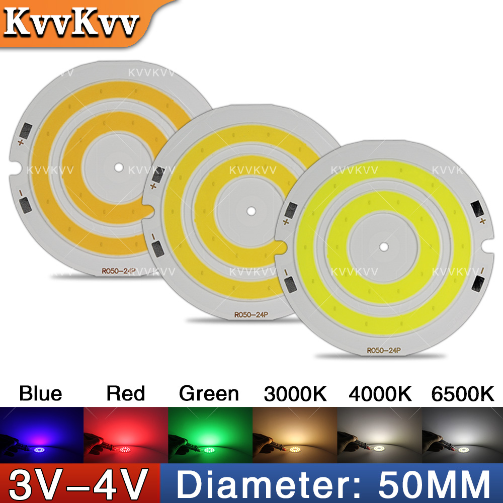 3V 4V Round COB LED Lamp Parts - Aquarium Light ulasan dan harga