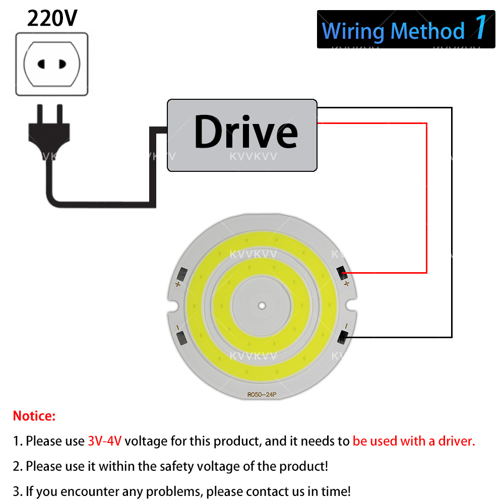 3V 4V Round COB LED Lamp Parts - Aquarium Light ulasan dan harga