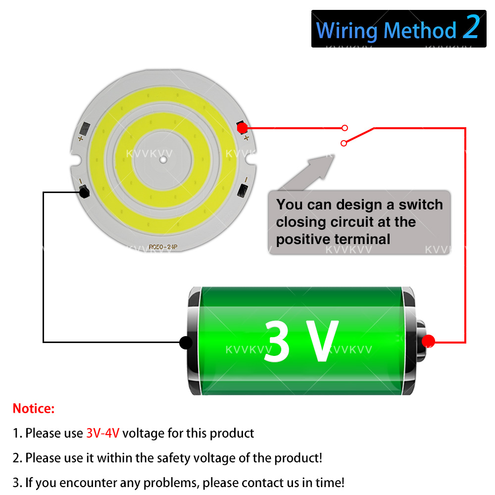 3V 4V Round COB LED Lamp Parts - Aquarium Light ulasan dan harga