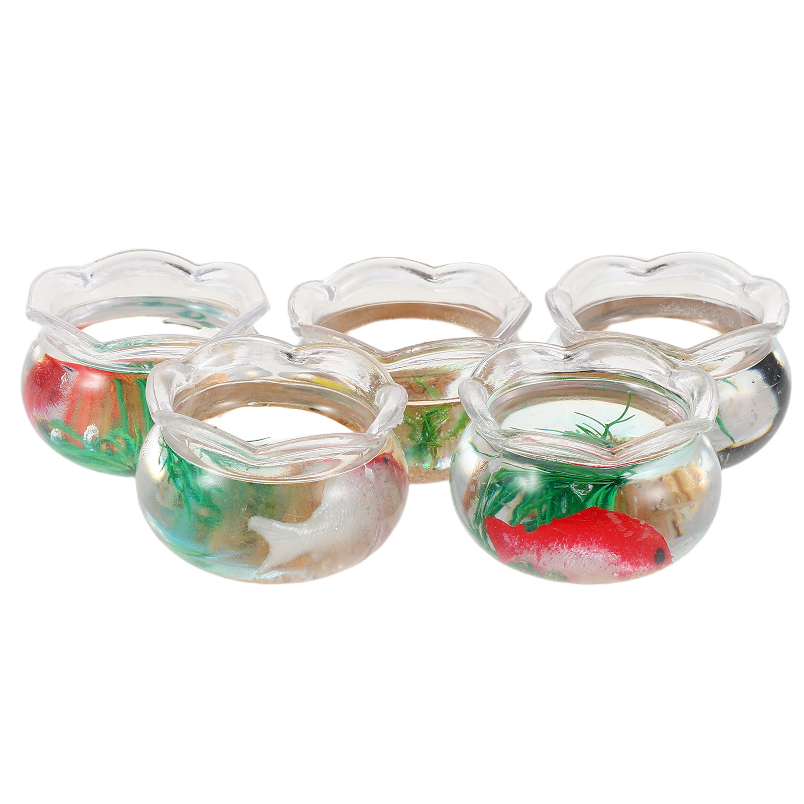 5Pcs Mini Fish Aquarium Realis - Aquarium Plants ulasan dan harga