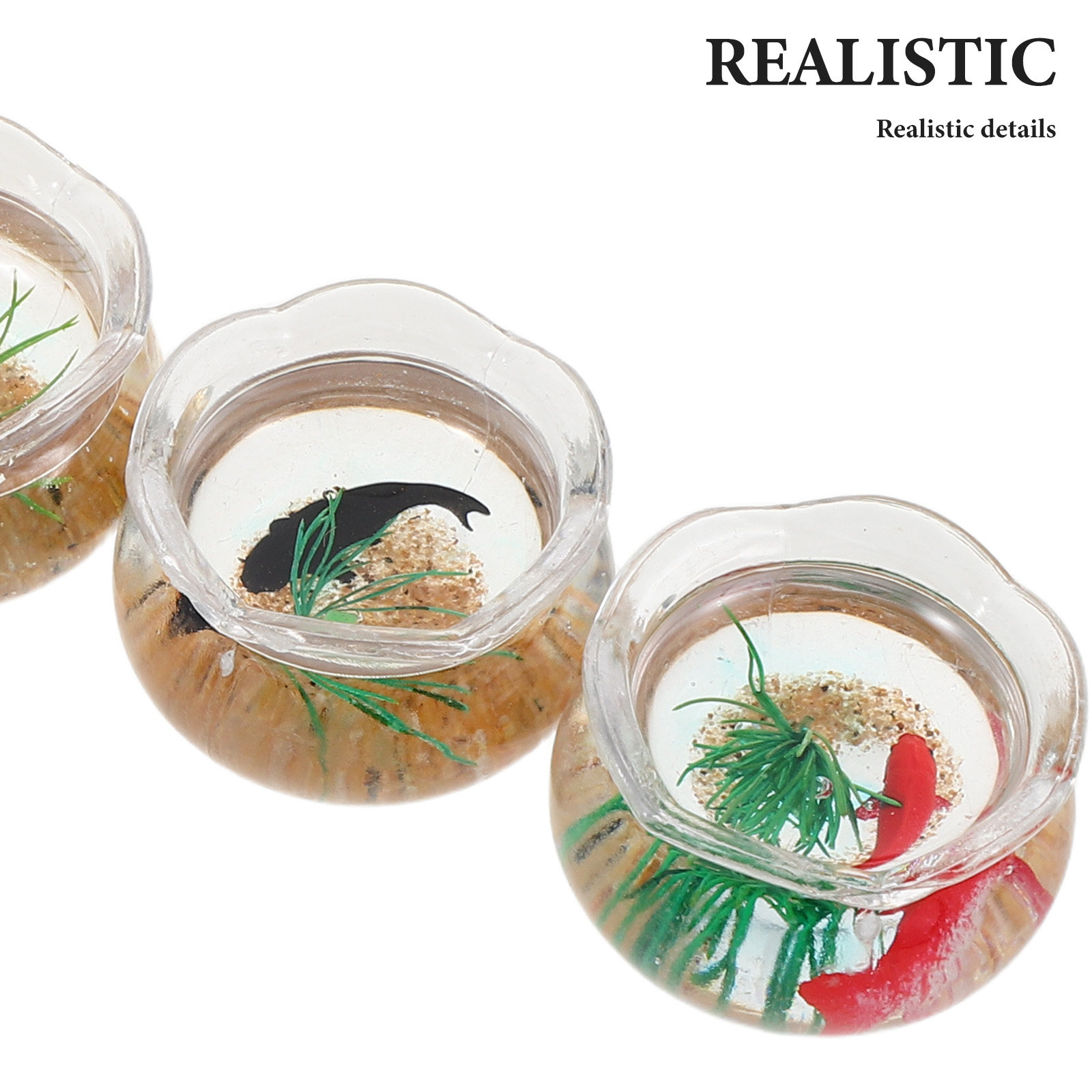 5Pcs Mini Fish Aquarium Realis - Aquarium Plants ulasan dan harga