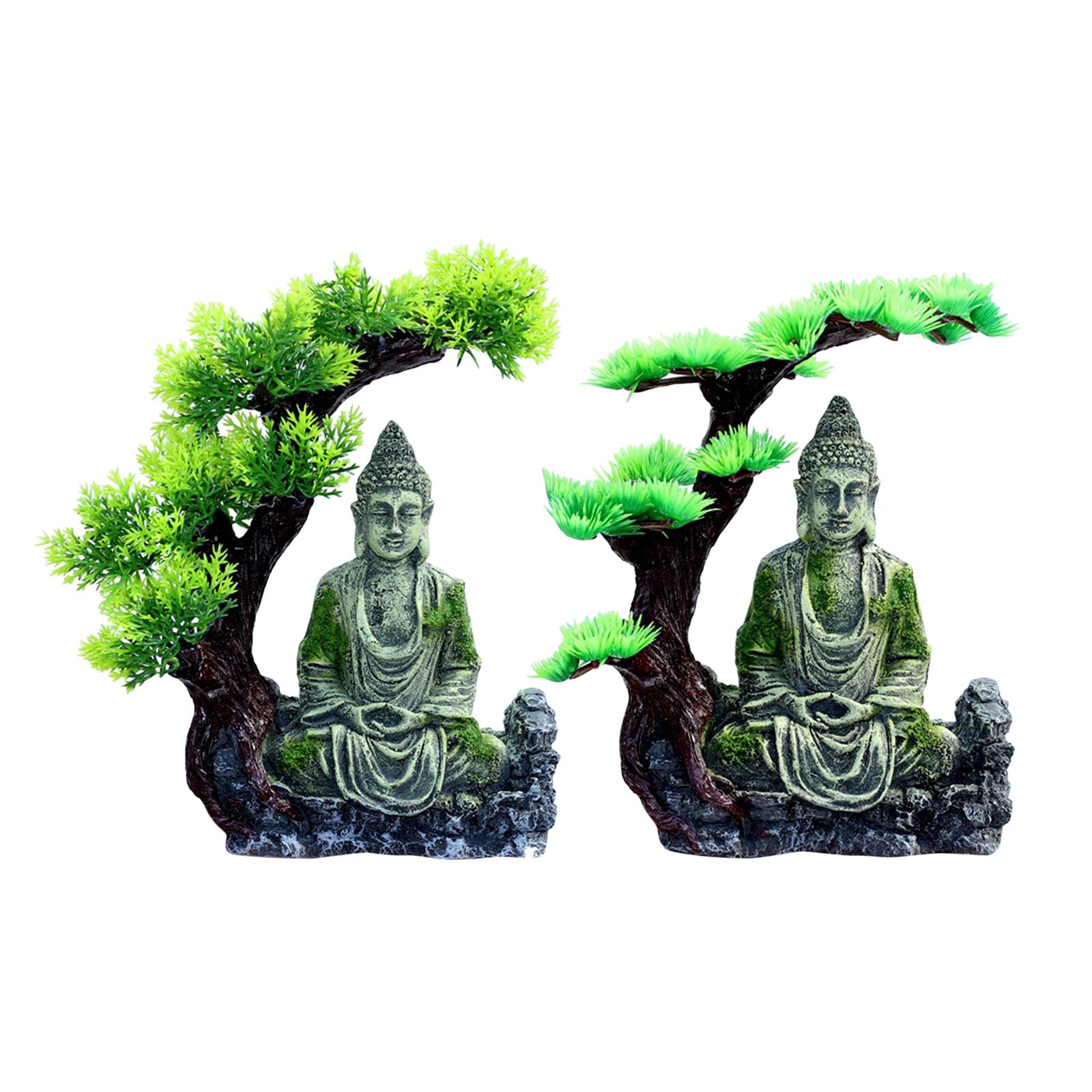 Buddha Statue Aquarium Decorat - Aquarium Decor ulasan dan harga