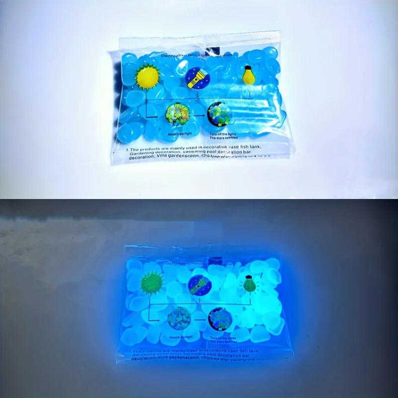 100pcs Resin Luminous Stones G - Aquarium Plants ulasan dan harga