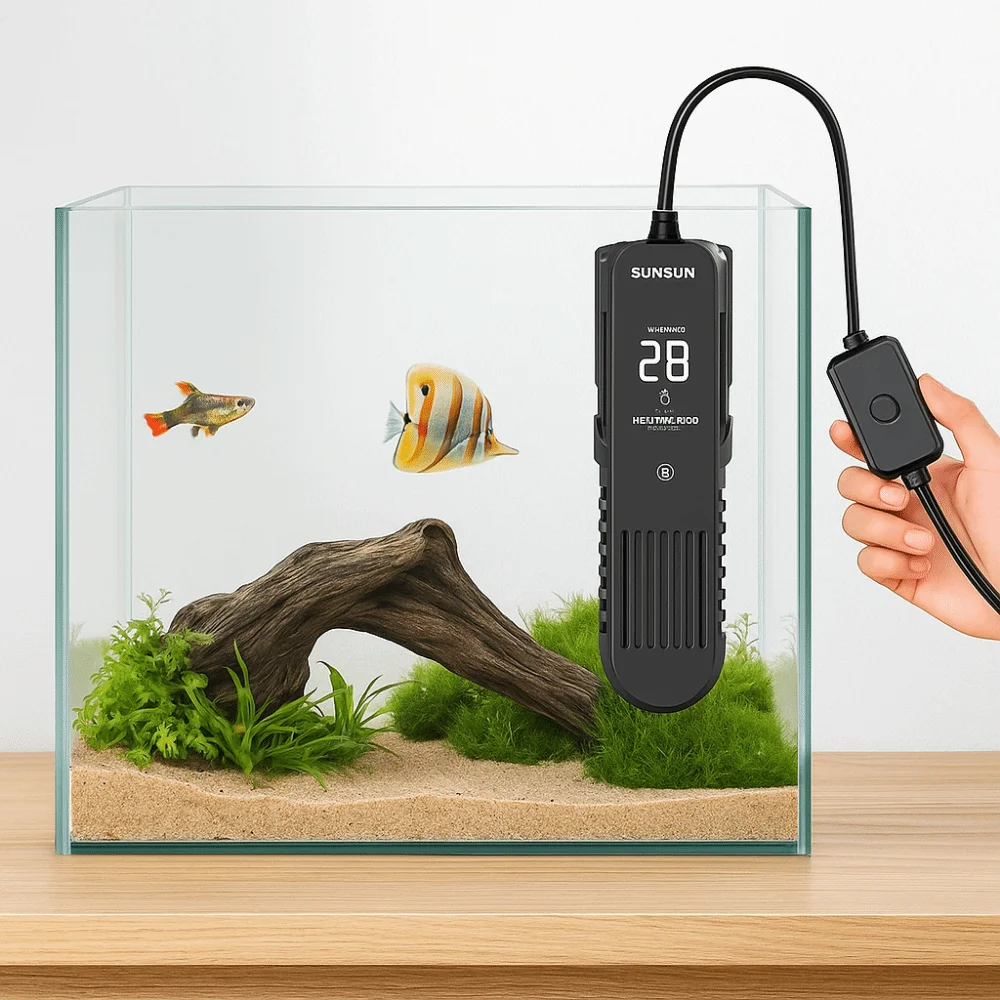 LCD Display 20-35°C Digital Fi - Fish Tank Heater ulasan dan harga