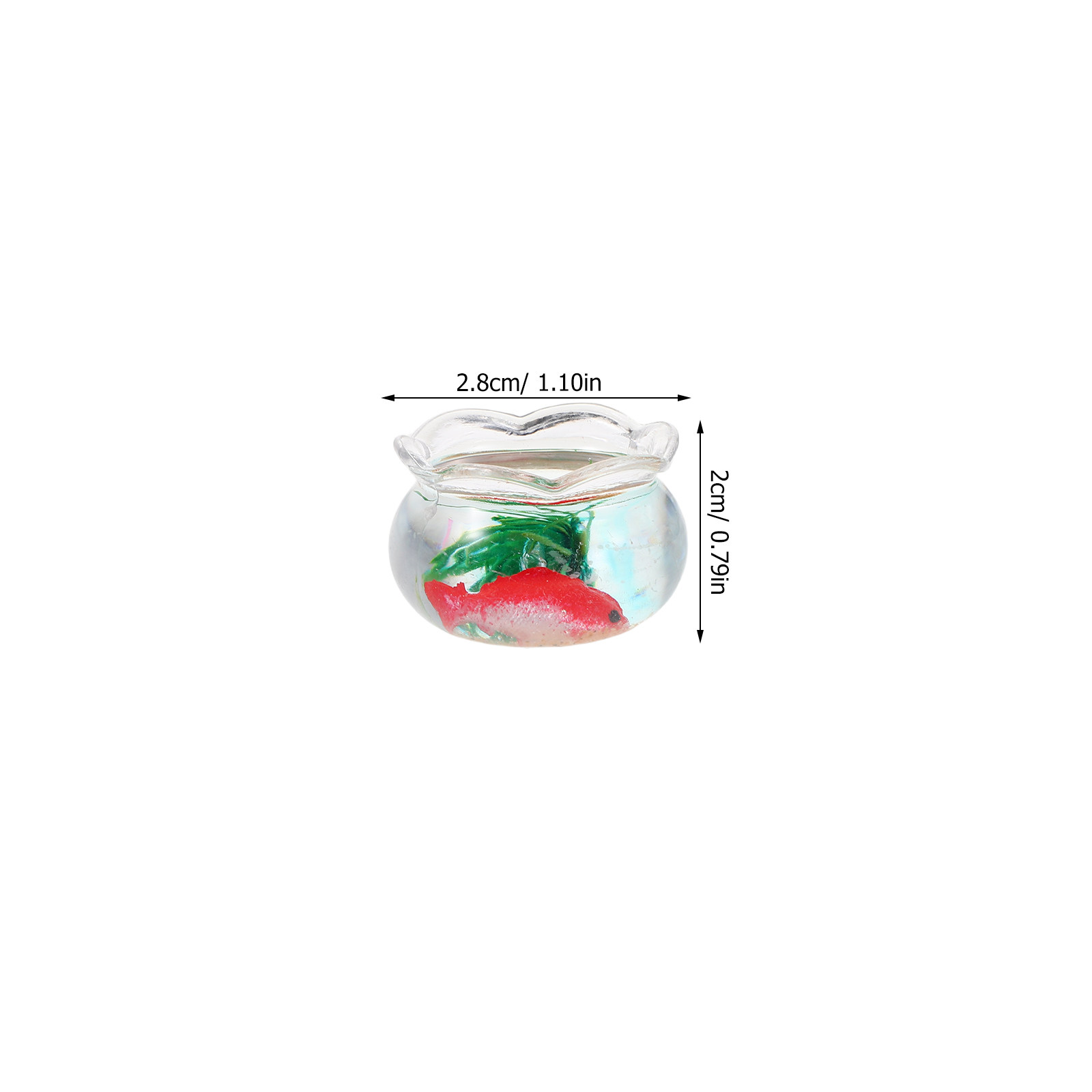 5Pcs Mini Fish Bowl Realistic  - Aquarium Plants ulasan dan harga
