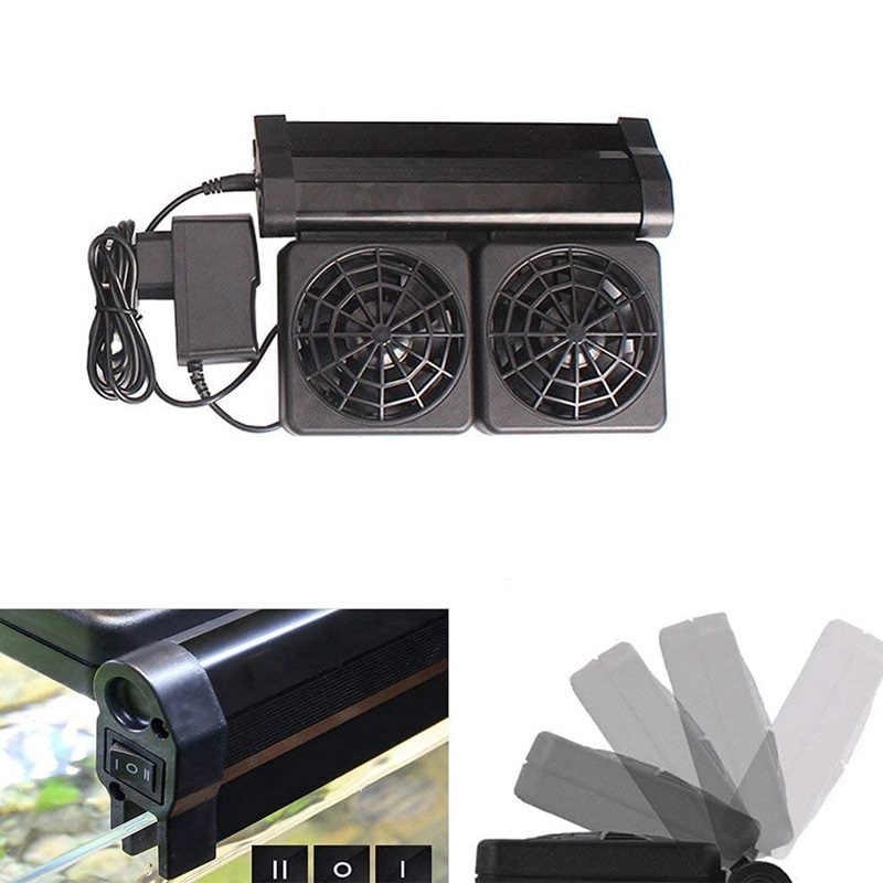 1/2/3/4 Aquarium Fans Chillers - Fish Tank Heater ulasan dan harga