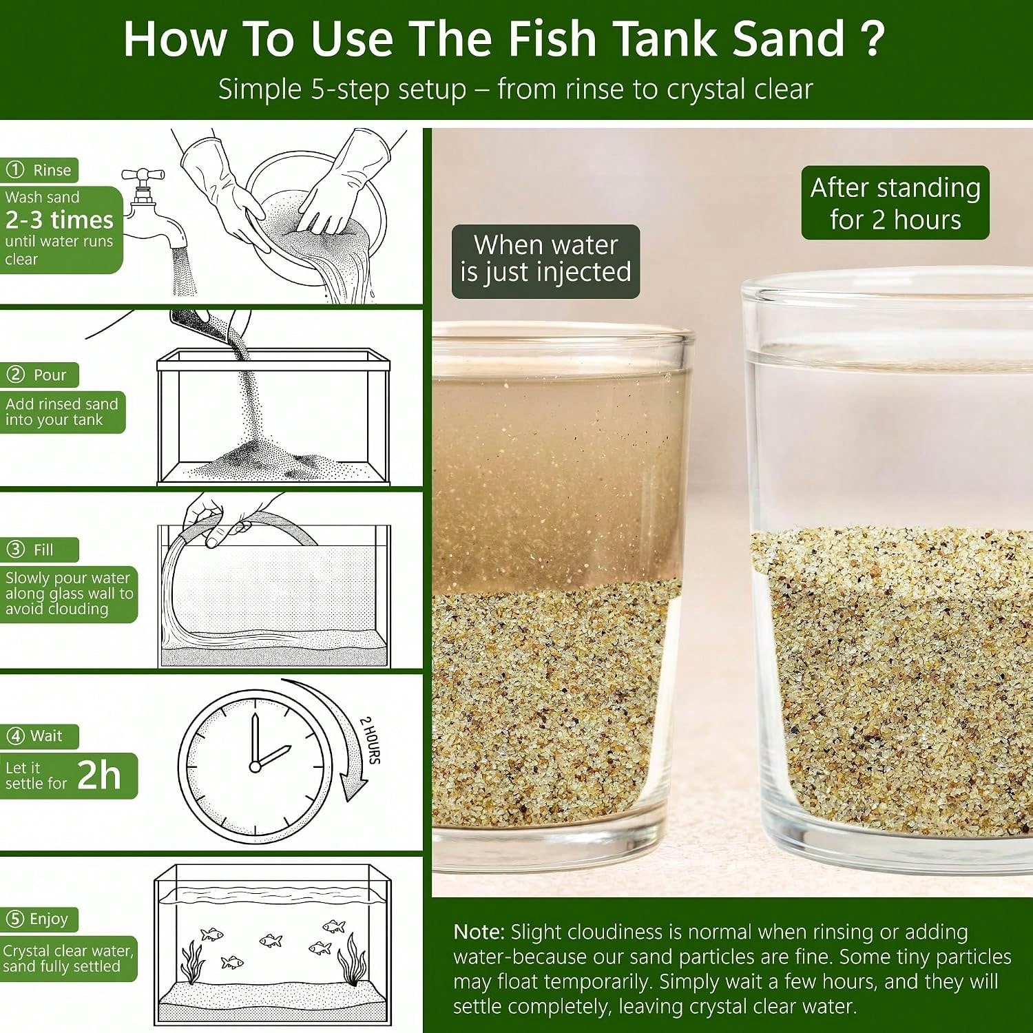 0.4-0.8mm White Aquarium Sand, - Fish Tank Gravel ulasan dan harga